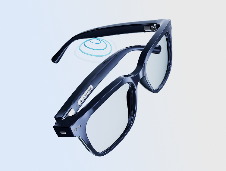 The Nuance Audio glasses and the position of the speakers